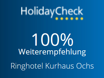 100% Recommendation on HolidayCheck