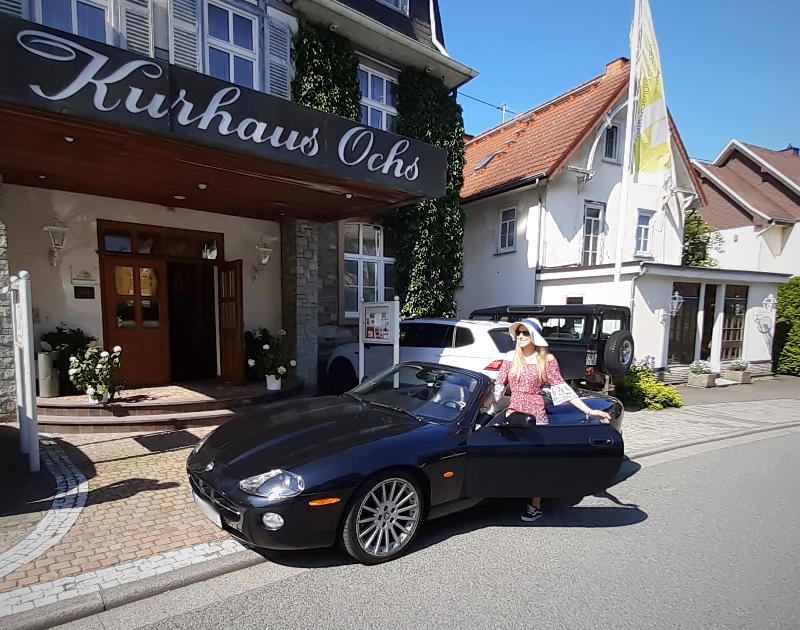 Jaguar Cabriolet Hotel Kurhaus Ochs
