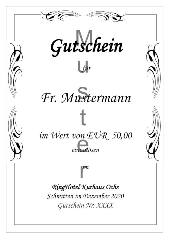 Muster-Gutschein